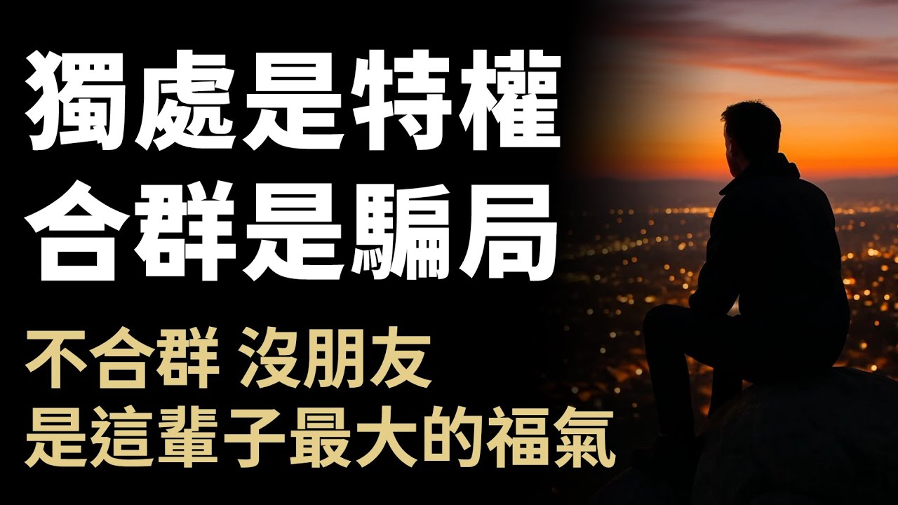 要么孤獨，要么庸俗？深度解析：叔本華與中村恒子的獨處哲學。