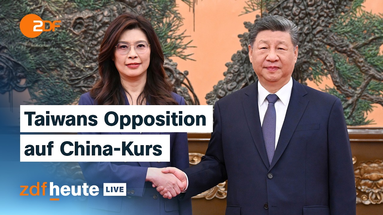 Trotz Drohungen: Taiwans Opposition zu Gast in China &ndash; was dahinter steckt | ZDFheute live