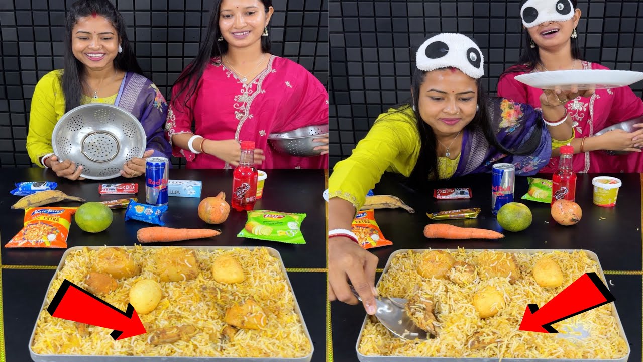 Chicken Biryani Blind Fold Funny Challenge Game