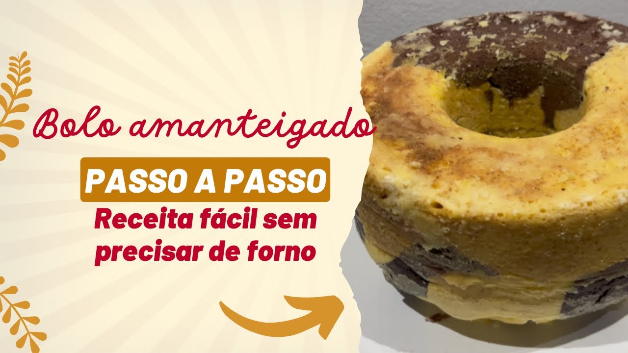 Fizemos um bolo amanteigado sem forno. Siga as dicas e faça você também, é simples e bem rápido.
