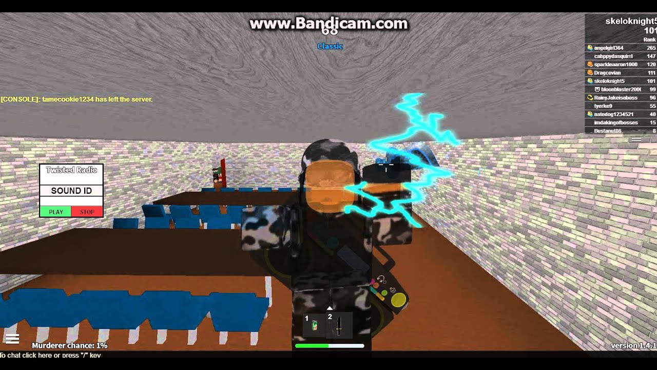 Roblox Twisted Murder Tesla Knife *World World First*