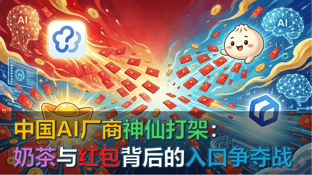 中国AI厂商神仙打架：奶茶与红包背后的入口争夺战 #一句话下单 #病毒式传播 #AI购物启蒙教育 #用户习惯的迁移 #真实世界数据 #春节流量洪峰 ｜ 20260210