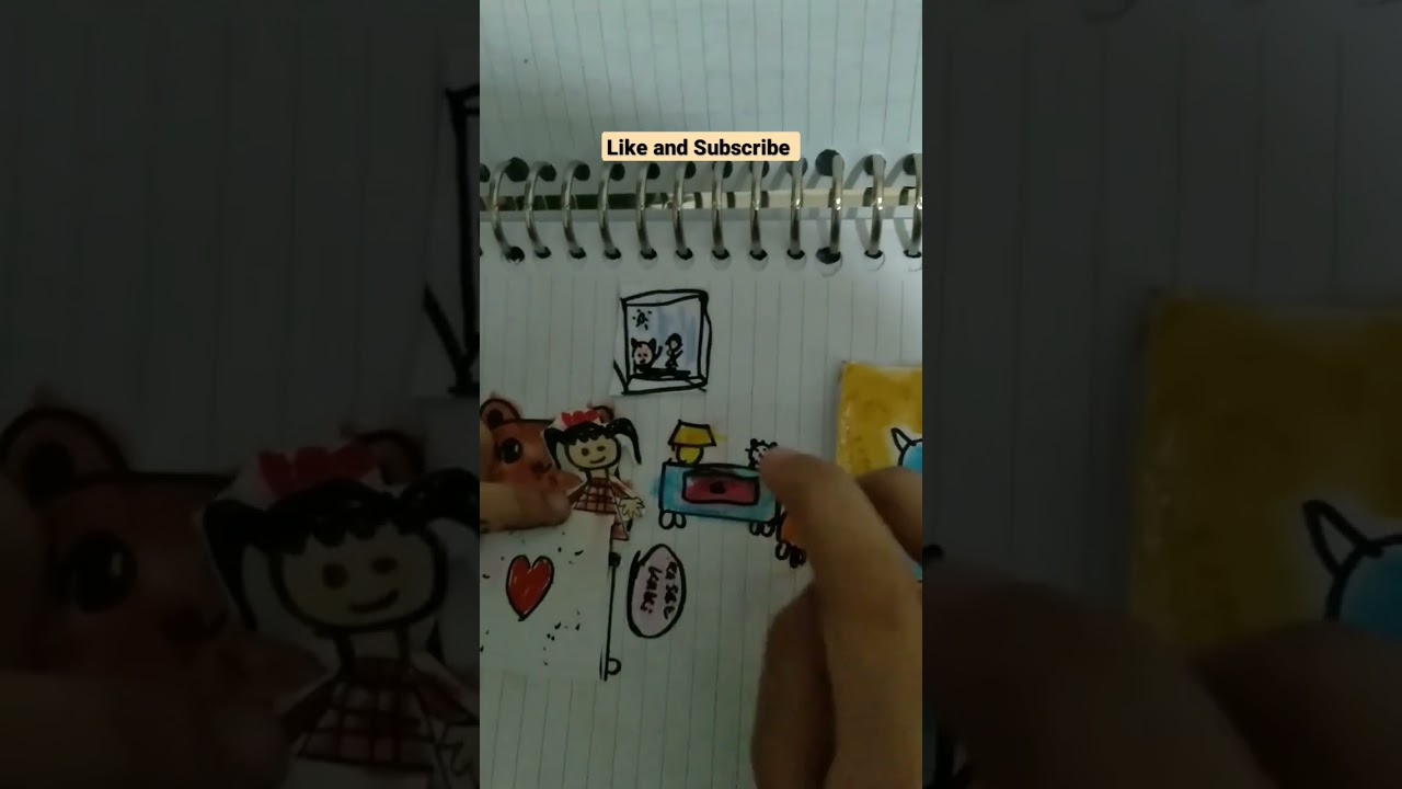 (💸paperdiy💸)how to draw your house and room with paper?#drawing #paperdiy #mengambaruntukanakanak