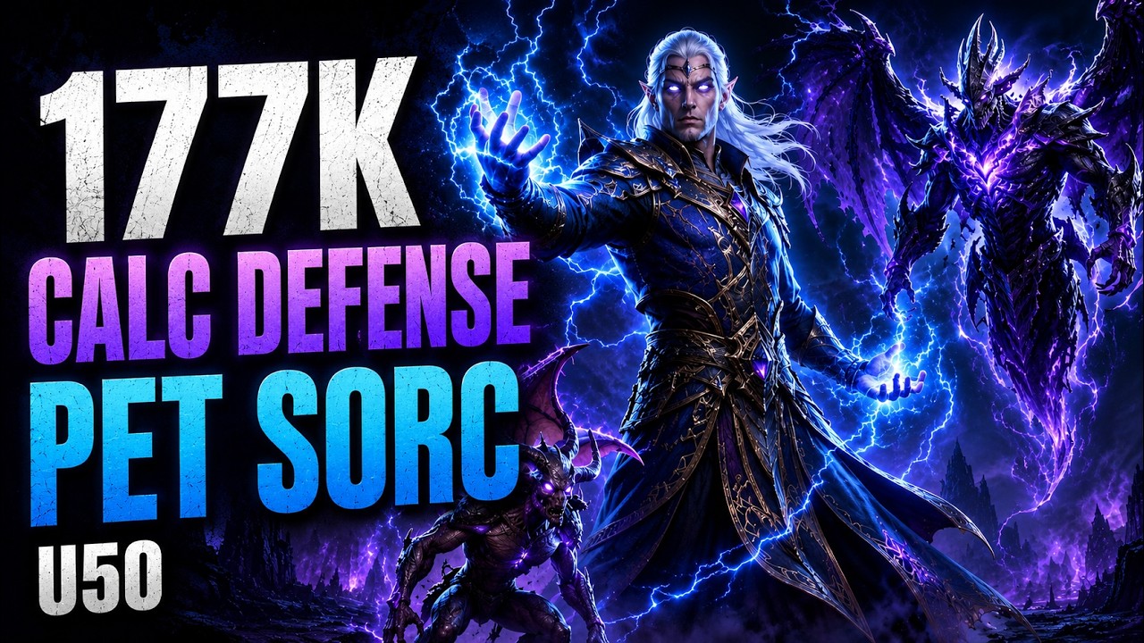 ESO U50 Mag Pet Sorc DPS Build: 177K Calculated Defense Guide