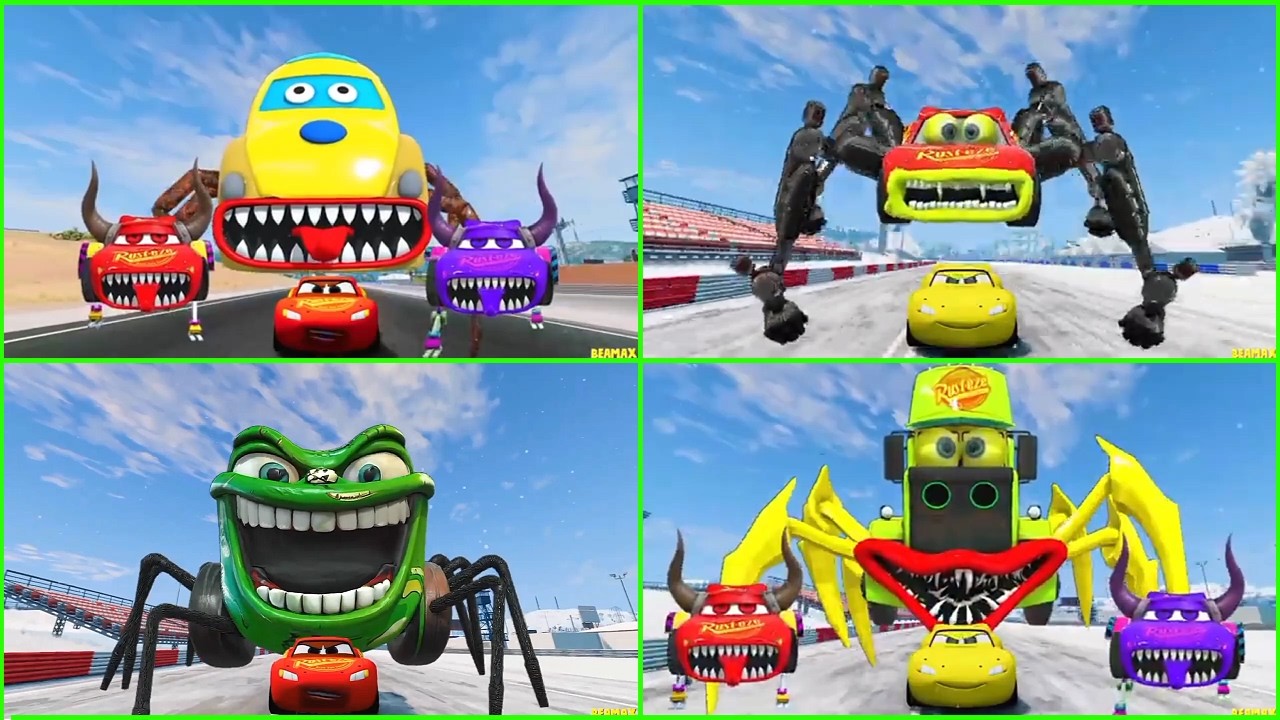 ULTIMATE CAR BATTLE! 🚗🔥 McQueen Eater vs Mega Monster Trucks | GTA 5 FIGHT