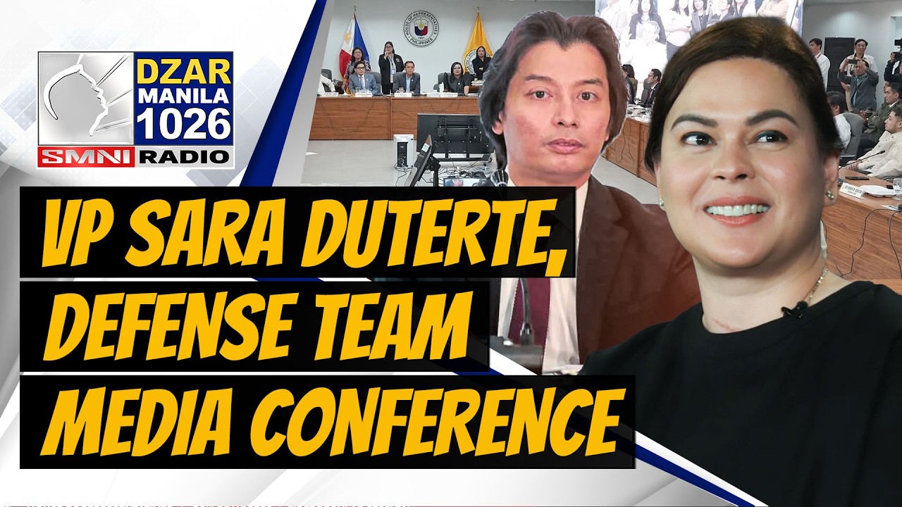 Media Conference ng Defense Team ni VP Sara Duterte