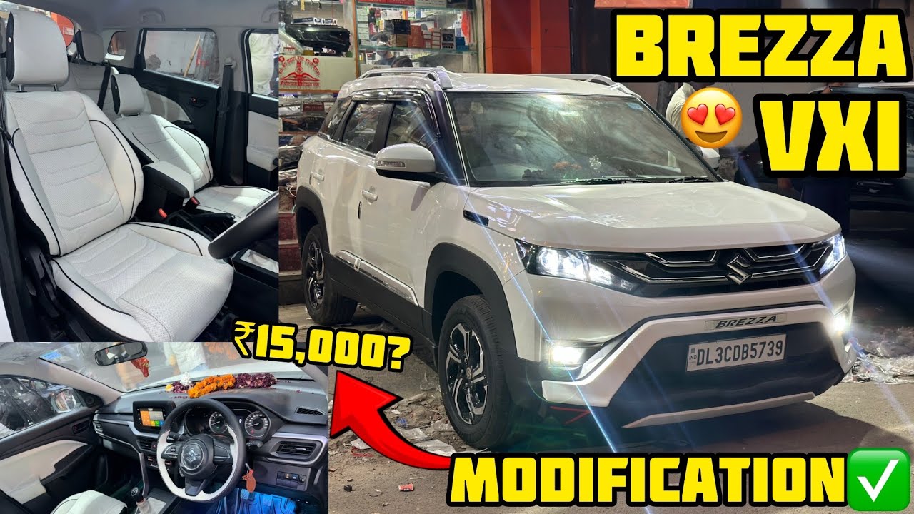 Brezza VXI Modification✅Alloy Wheel Scam❌Brezza Genuine Accessories Price✅Brezza Modification