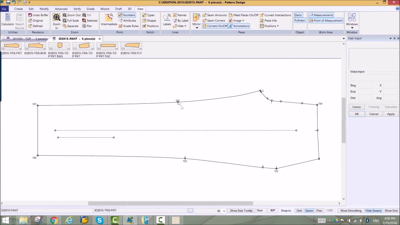 Grading in AccuMark