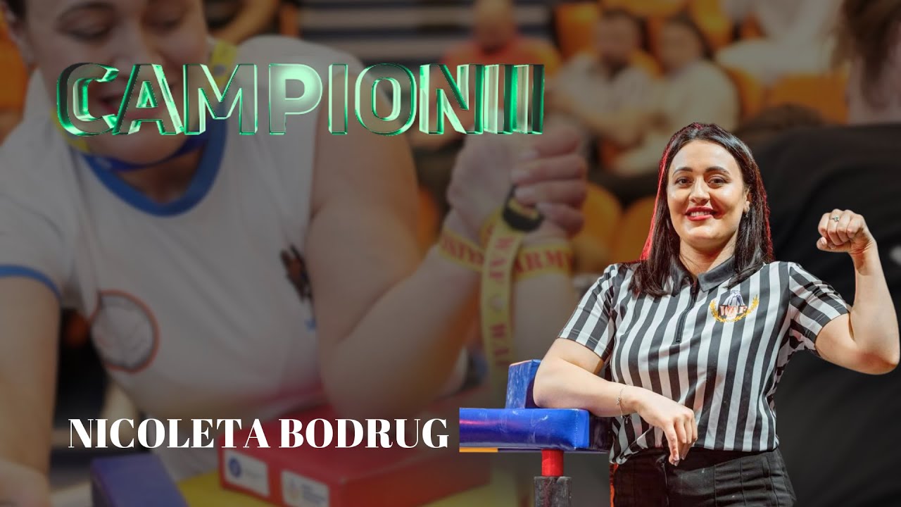 Campionii cu Nicoleta Bodrug, dublă vicecampioană europeană la armwrestling /20.01.2026