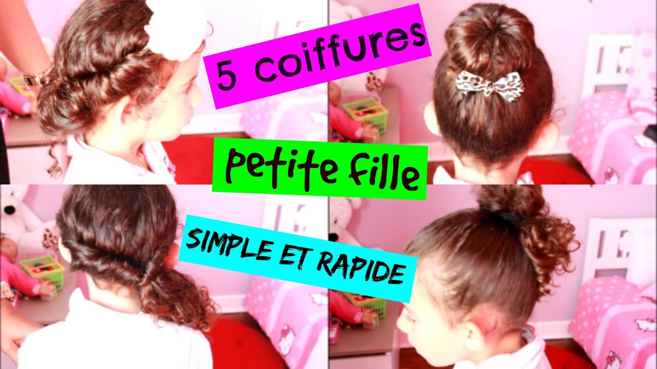 5 COIFFURES PETITE FILLE SIMPLE ET RAPIDE