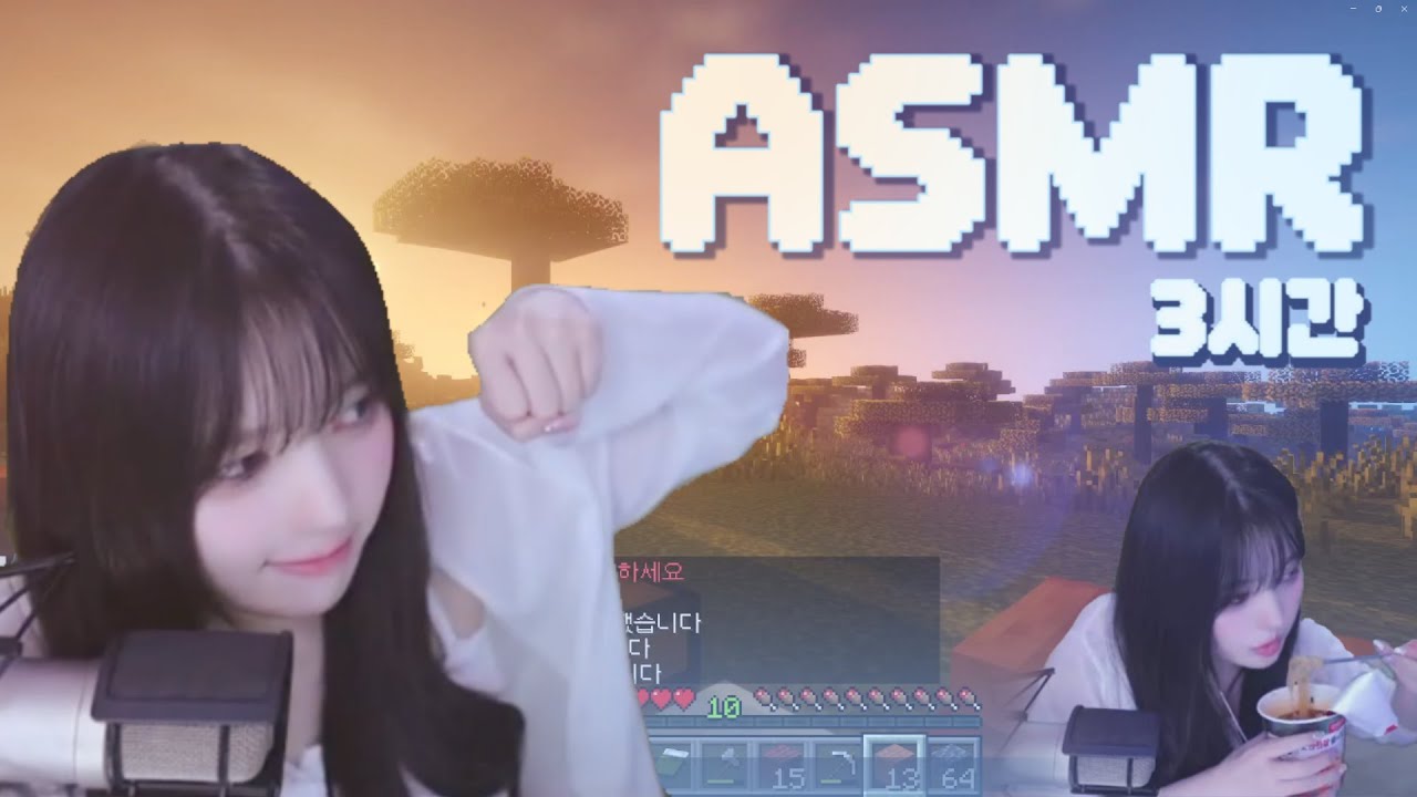 [ASMR] 자기 전에 보기 좋은 마인크래프트 ASMR 3시간