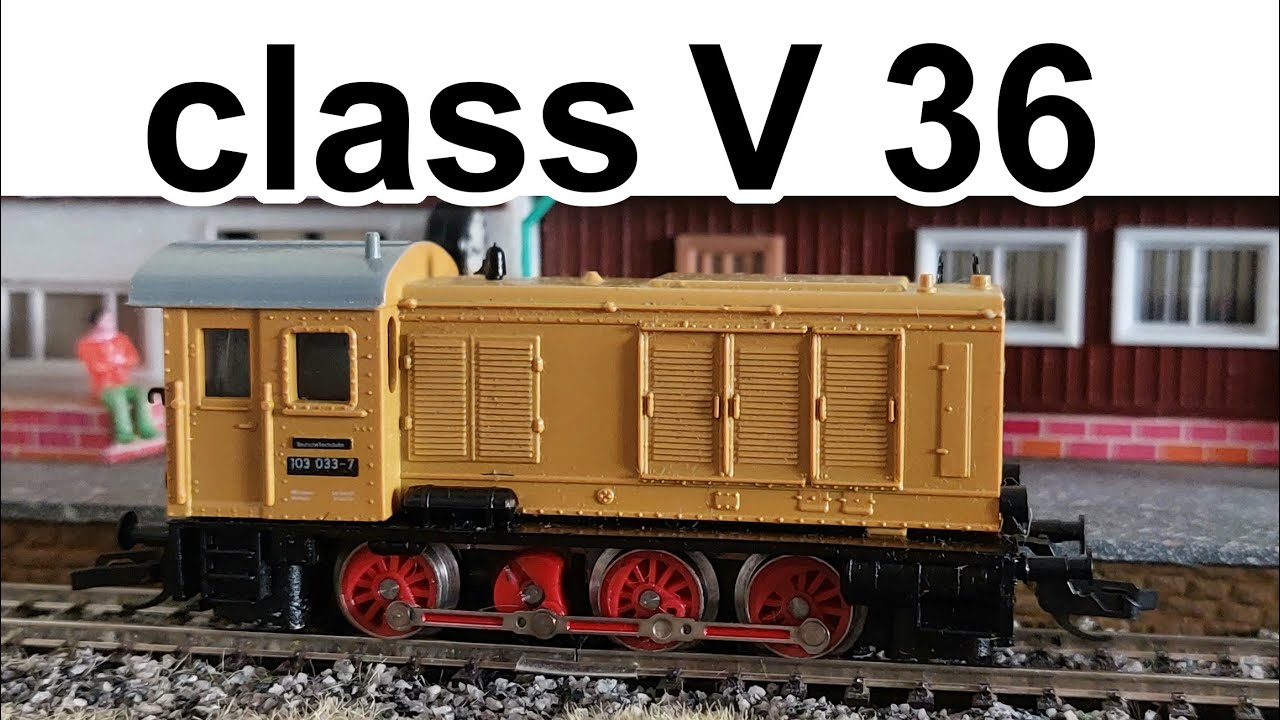 German Wehrmacht locomotive class WR 360 C 14 | V 36 (DR)  -  gauge TT  -  model and reality