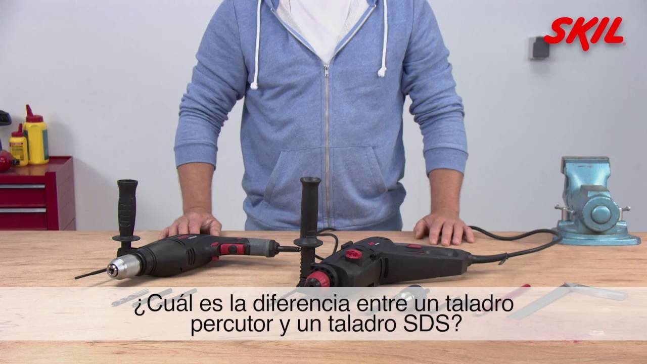 ¿Cuál es la diferencia entre un taladro percutor y un martillo?