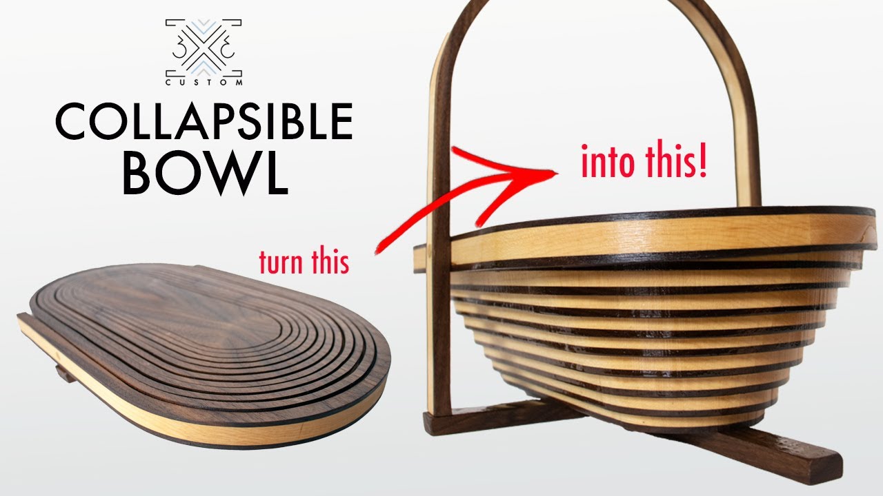 How to Make a COLLAPSIBLE Bowl!! It's EASIER than you might think!