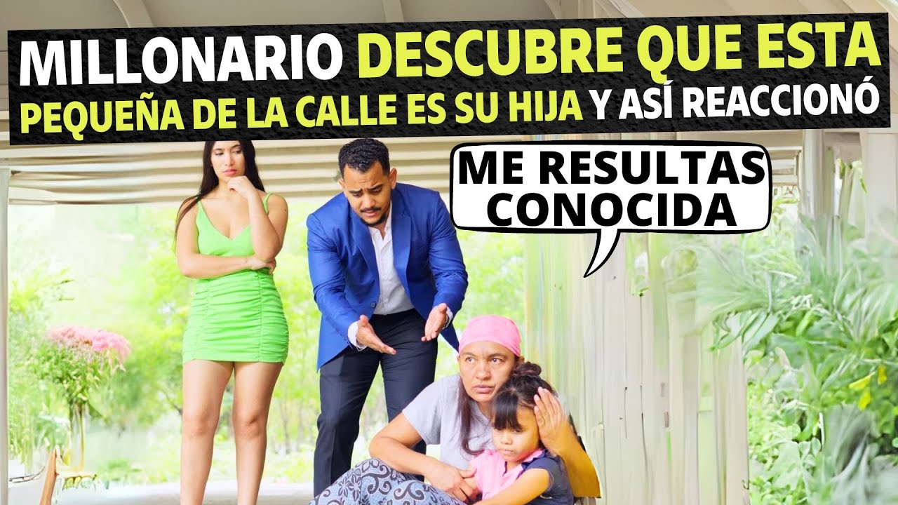 Millonario descubre que esta pequeña de la calle es su hija y así reacciono.