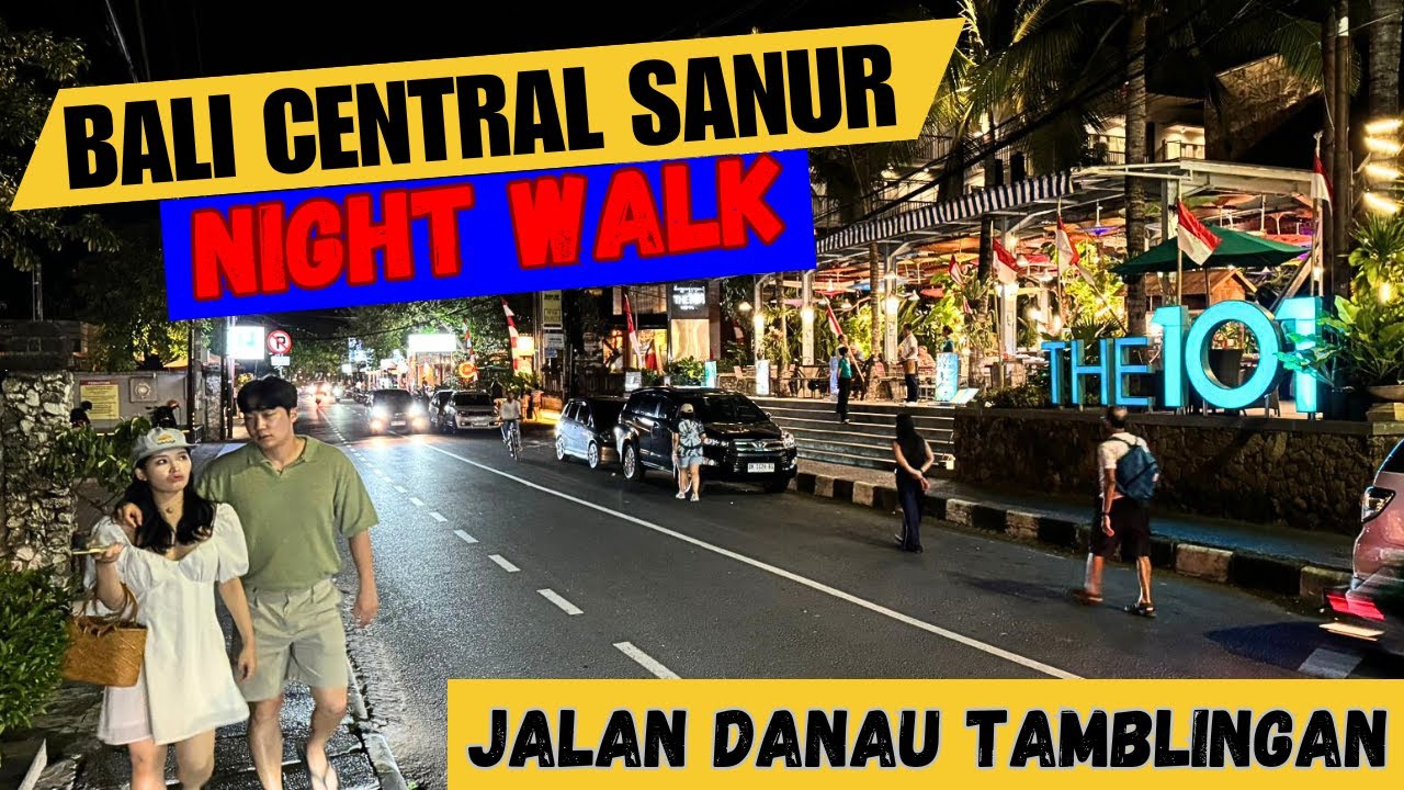 Bali Sanur Night Street Walk Today 2024
