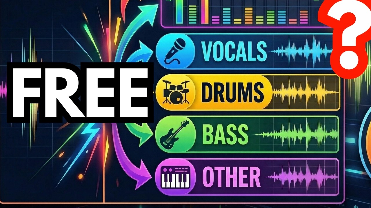 This FREE Stem Splitter Separates Vocals, Drums, Bass & Other in Seconds