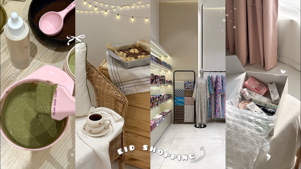 فلوق • تجهيزات العيد 🎀 • عناية • مشتريات • تسوق للعيد 🛍️ •