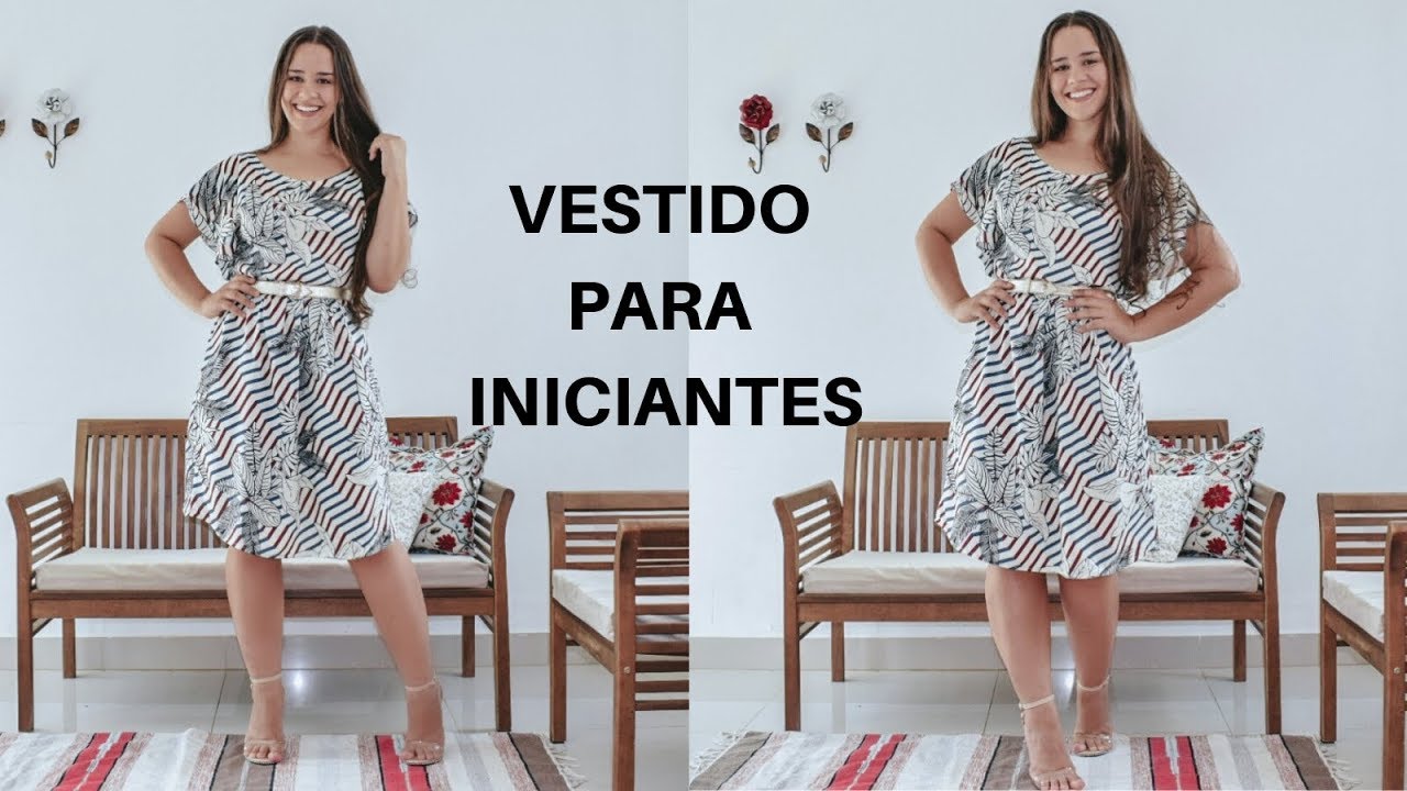 VESTIDO FRESQUINHO COM 1M DE VISCOSE - MUITO FÁCIL - COSTURA PARA INICIANTES | ELLEN BORGES
