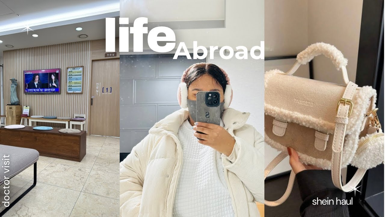 A DAY IN KOREA: taking a flue shot, shein + aliexpress haul | South African YouTuber