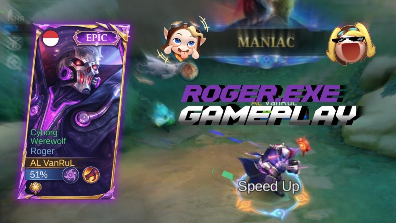 Roger.Exe - Highlight Gameplay Roger Cyborg Werewolf 23 kill - Mobile Legends