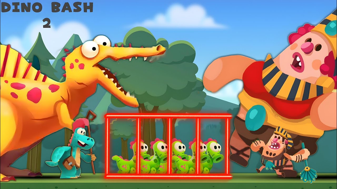 Dino Bash 2 Travel Through Time -  New Lil'Spitty Dinosaur Unlocked Gameplay