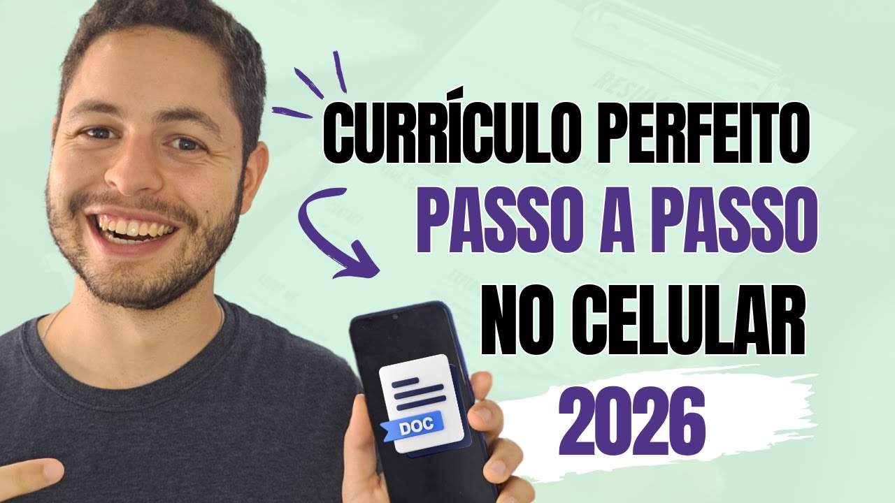 Como Fazer Um Curr&iacute;culo Perfeito Pelo Celular (Passo A Passo) | Curr&iacute;culo de Gra&ccedil;a para 2024
