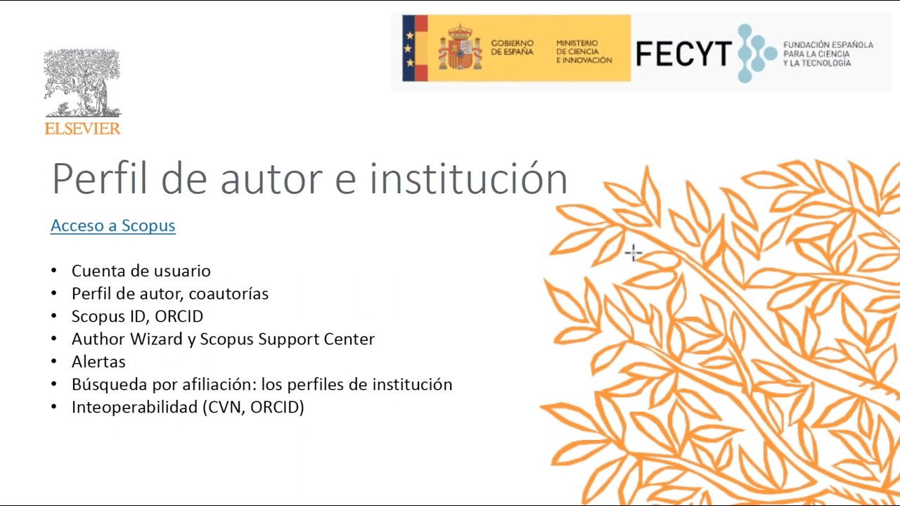 Curso 3 – Scopus: perfil de autor e instituciones