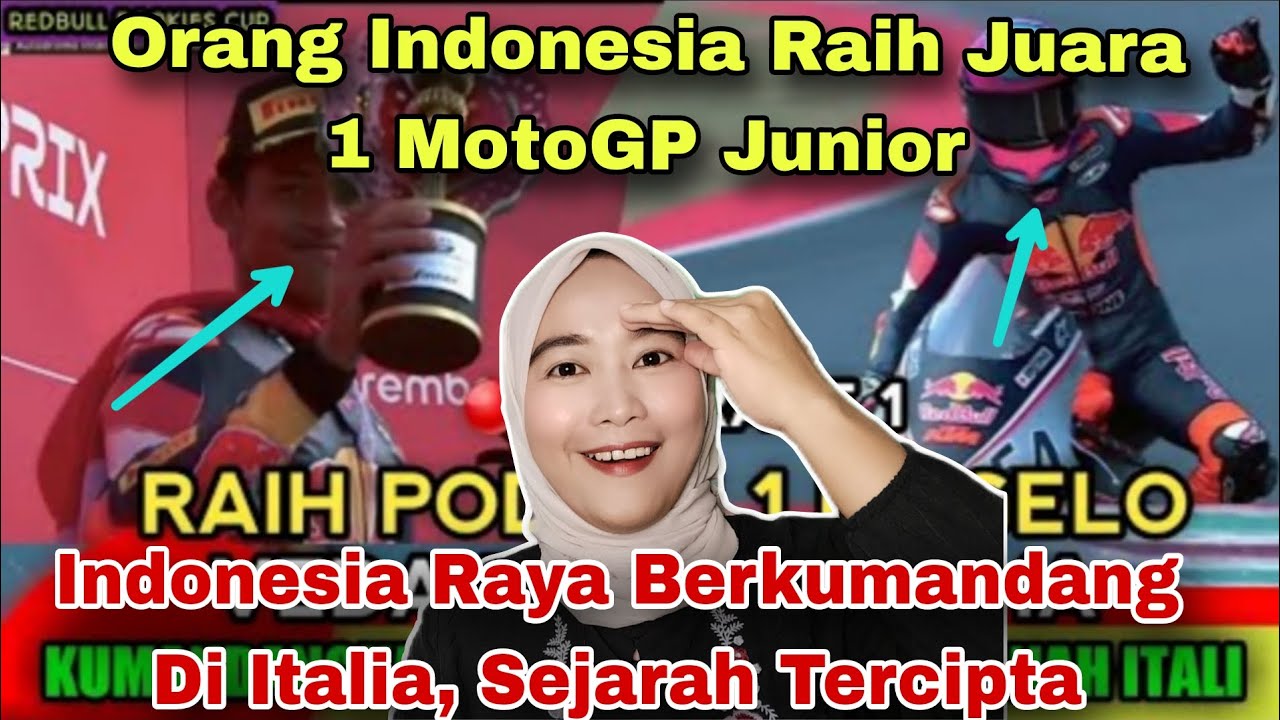 SEJARAH BARU, ORG INDONESIA RAIH JUARA 1 MOTOGP JUNIOR, INDONESIA RAYA BERKUMANDANG‼️MALAYSIAN REACT