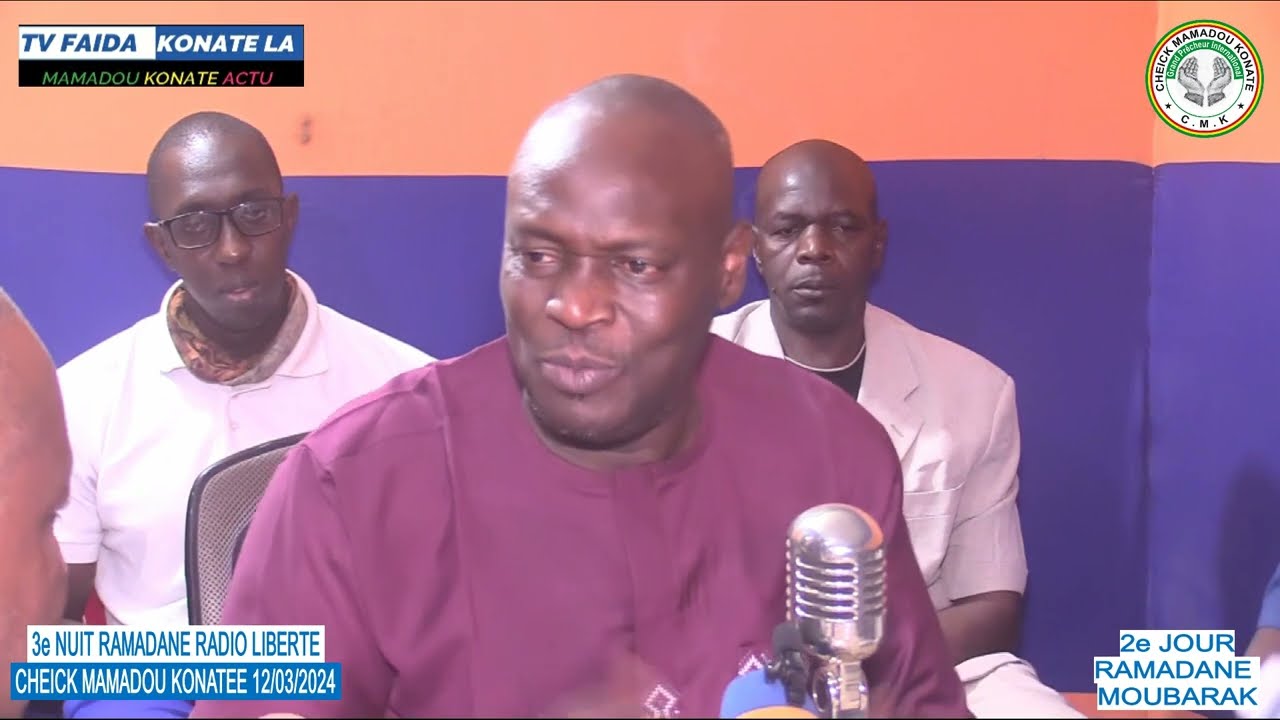 1e RADIO LIBERTE 2e jour ramadane par cheick mamadou konate nuit le 12/03/2024