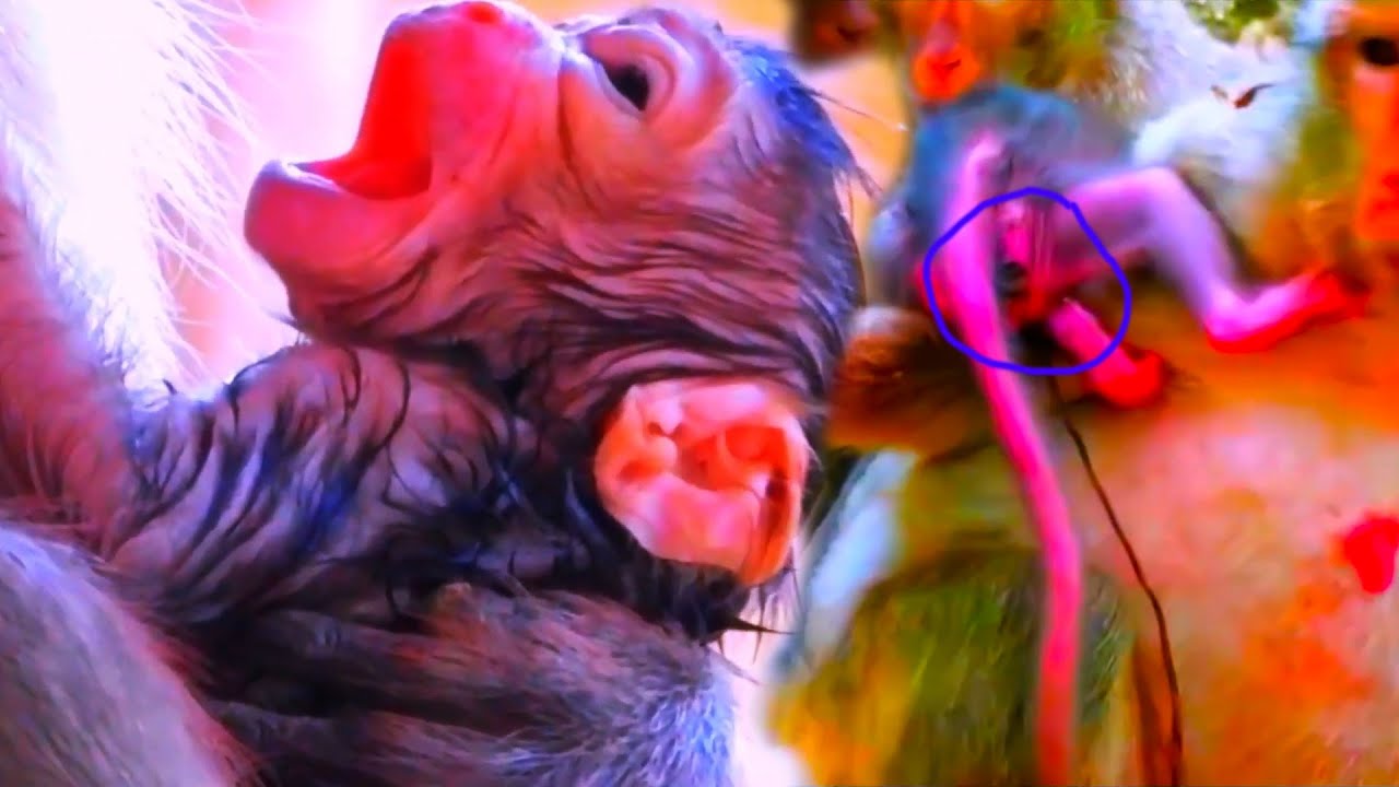 🐒 Miracle Newborn Monkey! Mom Refuses to Hold Her Baby Why Won’t Mother Touch Her Own Baby? 👶💔