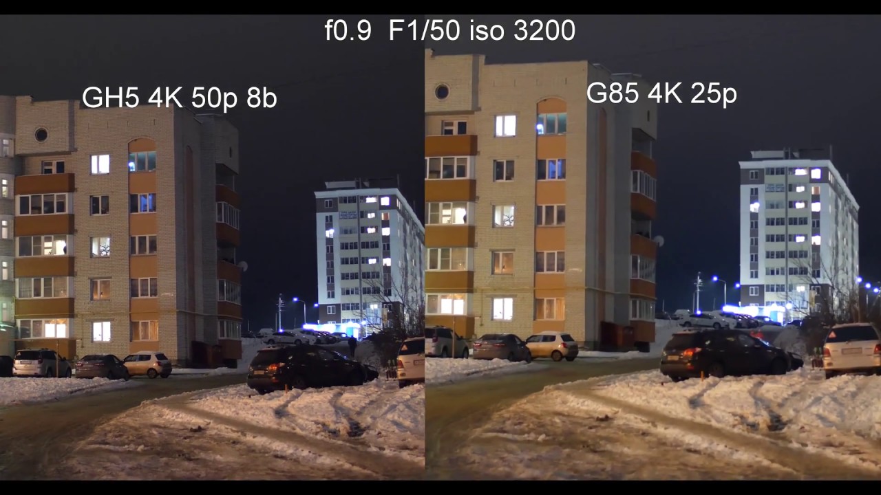 GH5 vs G85 . Low Light TEST