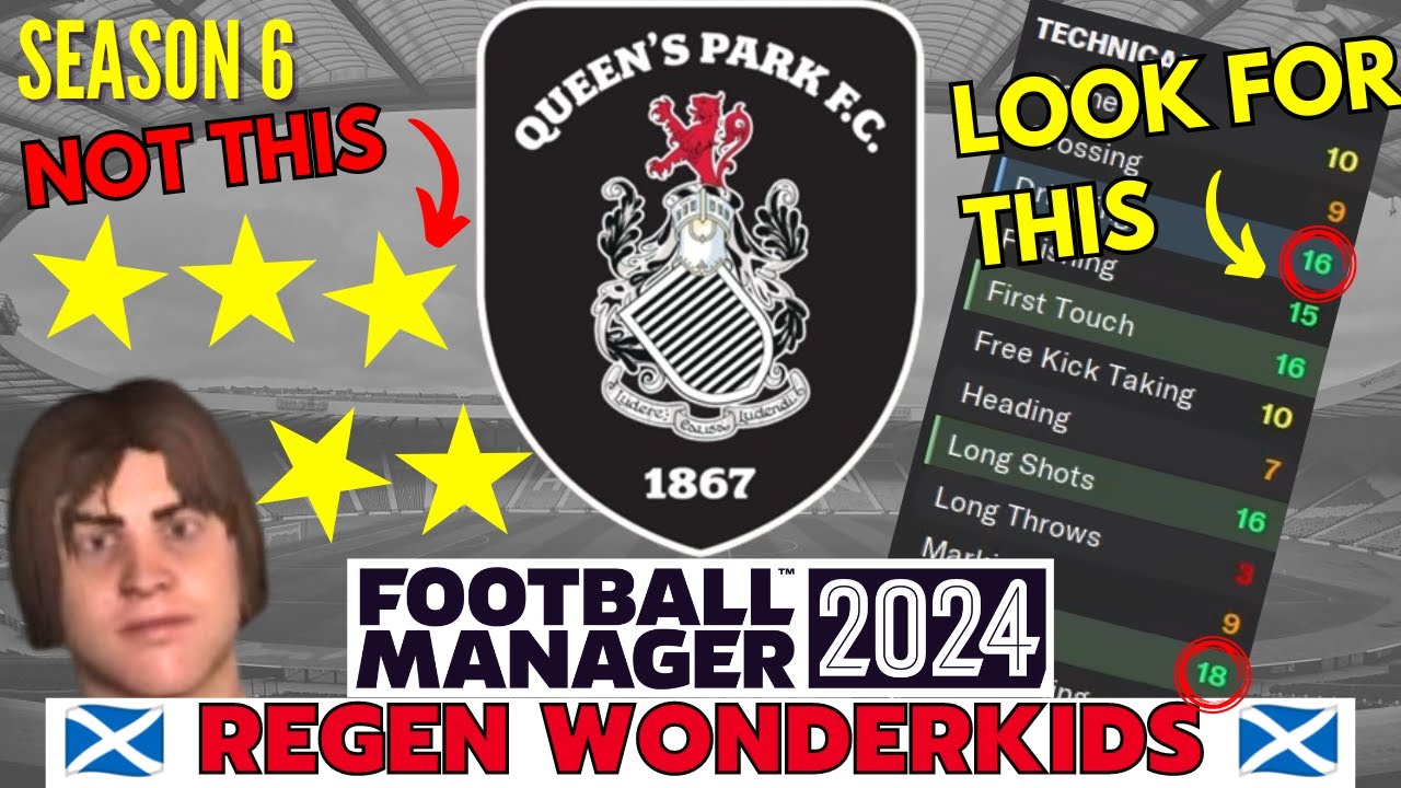 LOOK for THIS when SIGNING REGEN WONDERKIDS | Queen's Park FM24 Save | #6 | Football Manager 2024