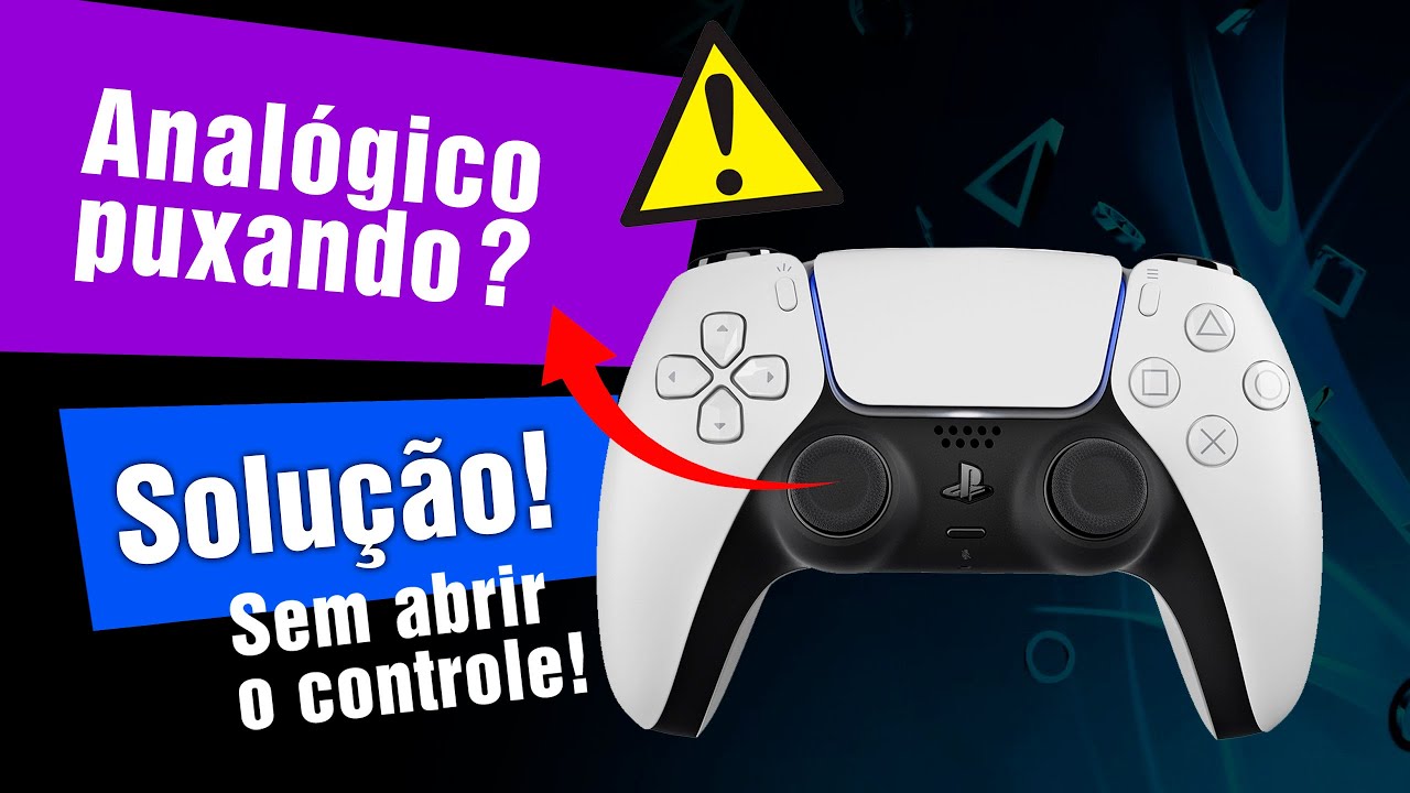 [SOLUÇÃO  - SEM ABRIR o CONTROLE ] Analógico do PS5 PUXANDO pro lado ou MOVENDO sozinho (DRIFT)