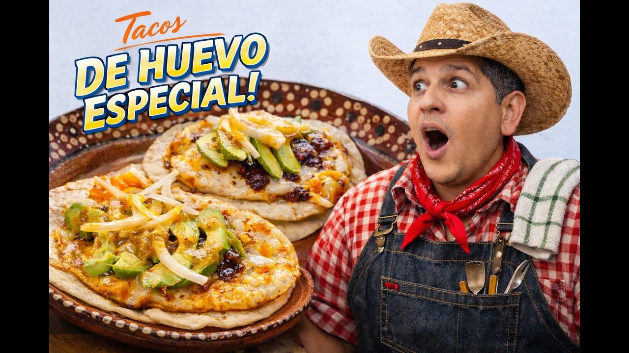 Tacos de Huevo Espacial. Nunca más vas a querer probarlos de otra manera.