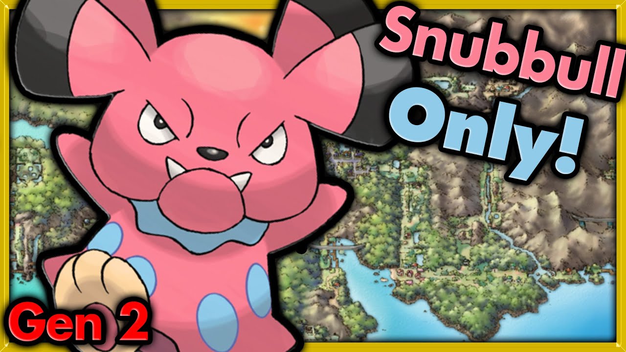 Can I Beat Pokemon Gold with ONLY Snubbull? 🔴 Pokemon Challenges