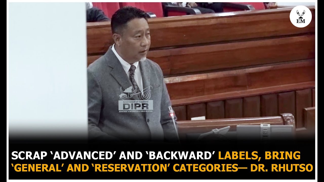 NPP MLA Dr. Rhutso suggests new model for Nagaland’s reservation policy
