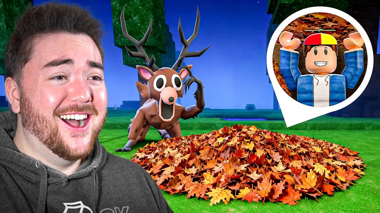 Surviving in a SECRET HOLE in 99 Nights In The Forest...