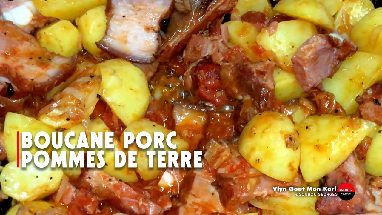 Un plat traditionnel réunionnais incontournable : boucané de porc et pommes de terre.