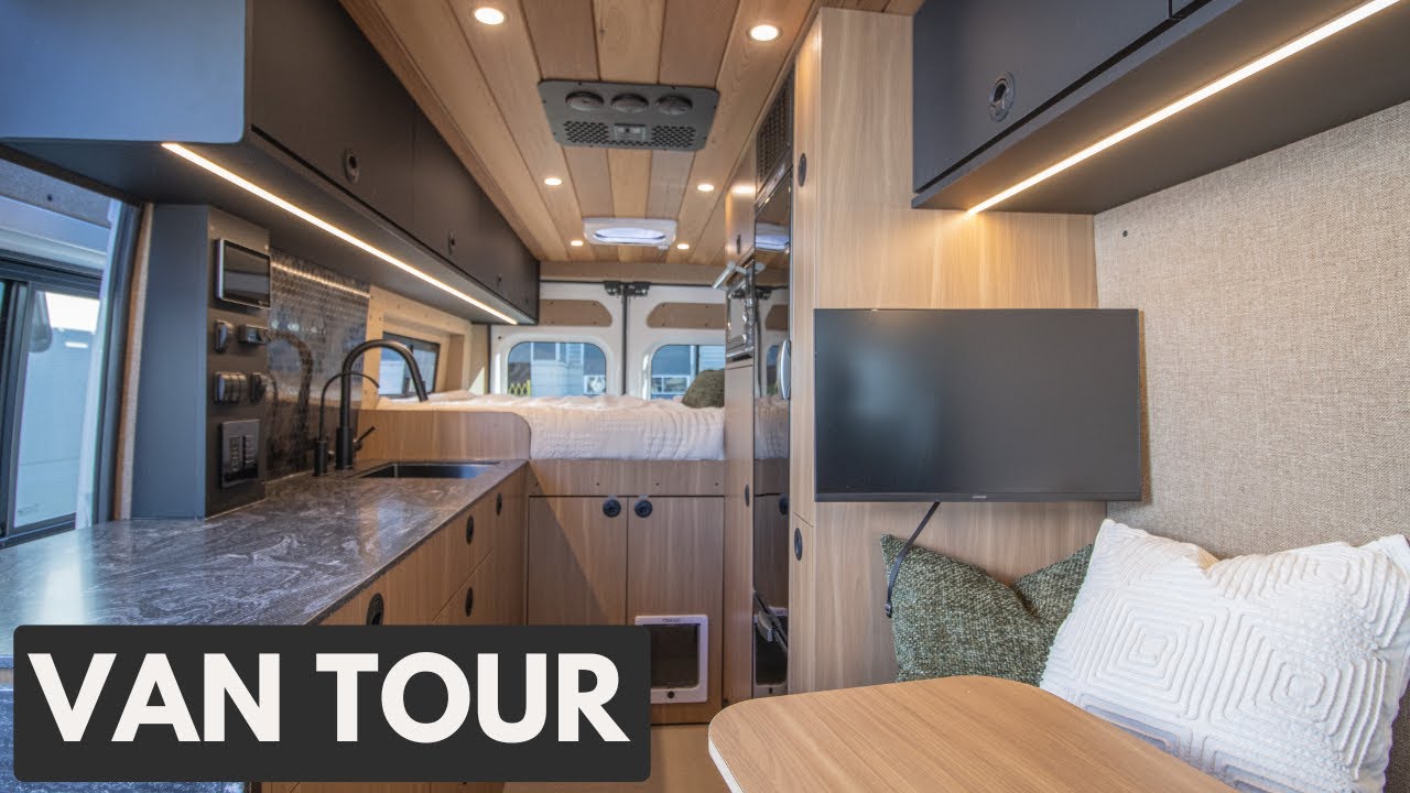 VAN TOUR | Luxury Cozy Design + FULLY Loaded Promaster!