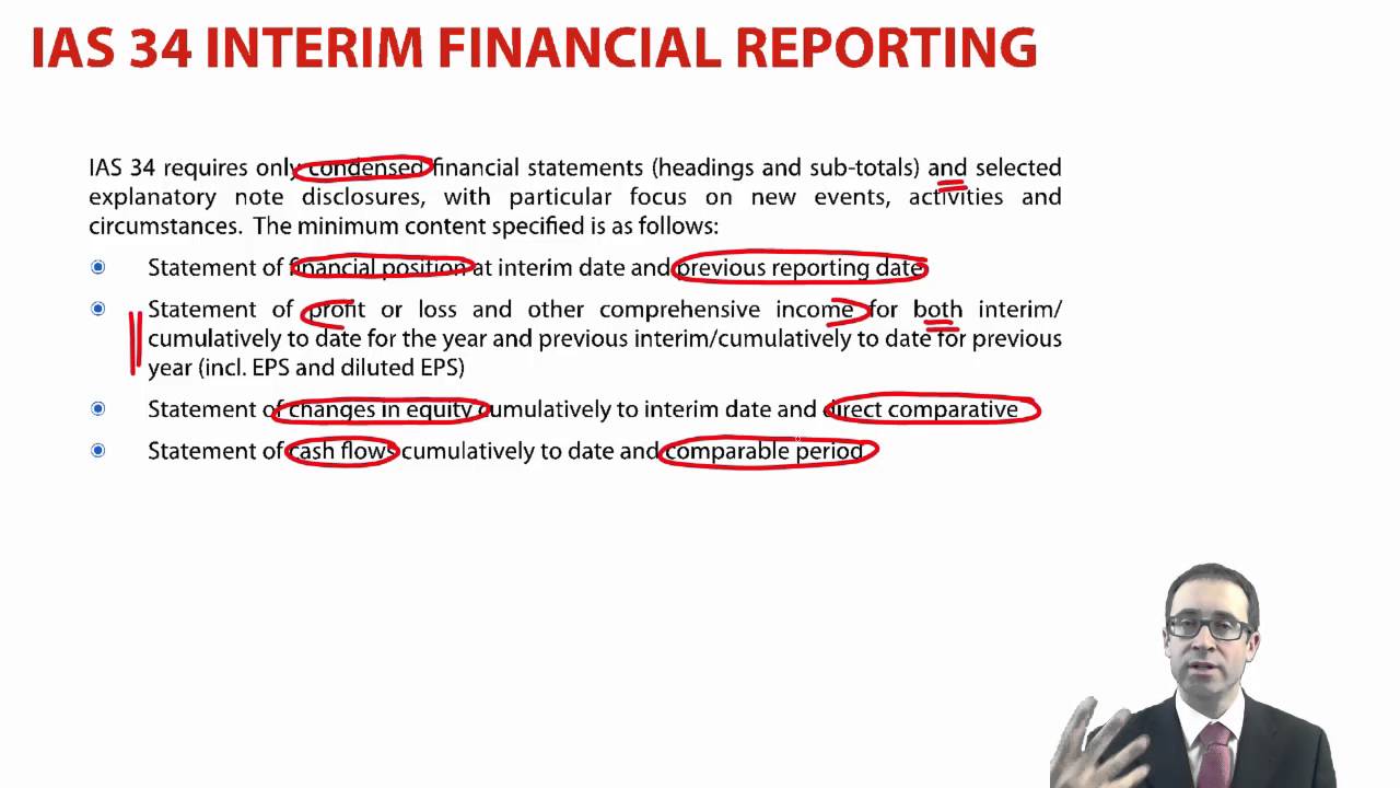 CIMA F1 IAS 34 Interim Financial Reporting