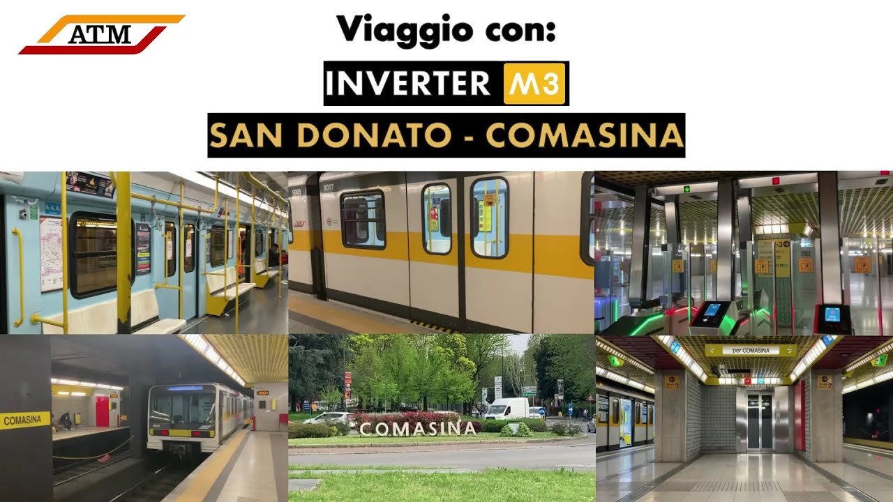 Viaggio sulla M3 di Milano da SAN DONATO a COMASINA!