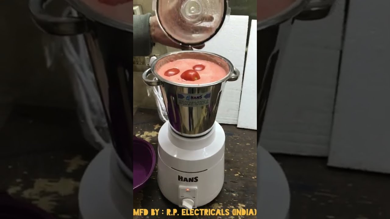 Commercial Heavy Duty Mixer Grinder HANS Dominar 1200 Watts (1.5 H.P. // 2.5 Ltr) Demo.