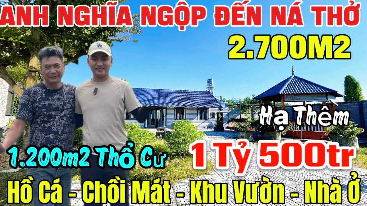 Tập 239 NHÀ VƯỜN VEN TPHCM 2.700mư Hạ Thêm 1 Tỷ 500 Triệu Có 1.200m2 Thổ Cư MT Đường Lớn Lắm ✅
