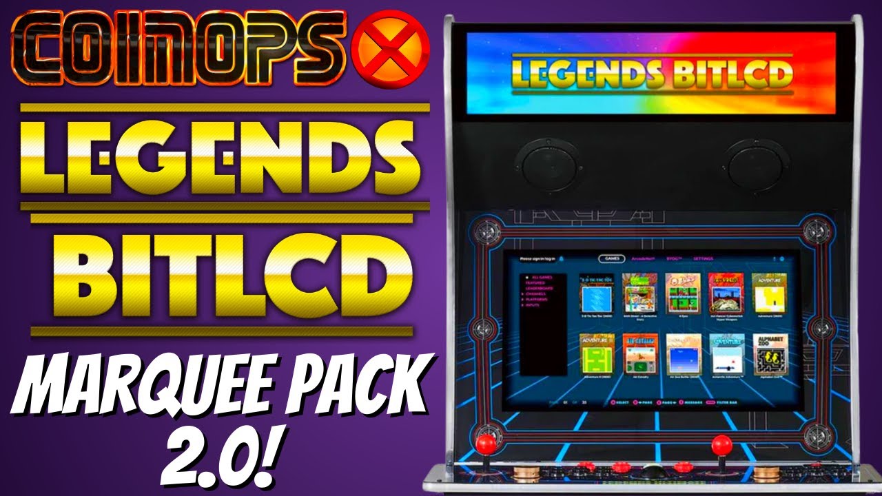 CoinOpsX BitLCD Marquee Pack 2.0! EVERY MARQUEE IS HERE!  How To Install!