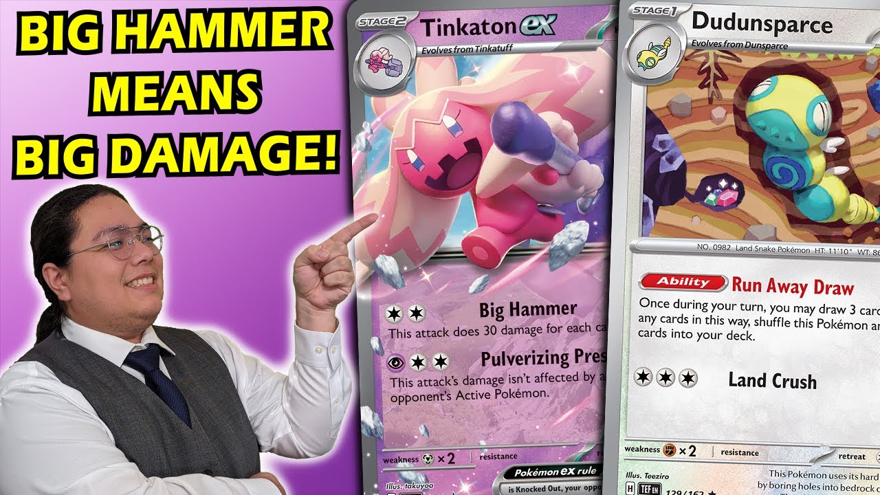 Tinkaton ex does MASSIVE DAMAGE With the Help of the NEW Dudunsparce!