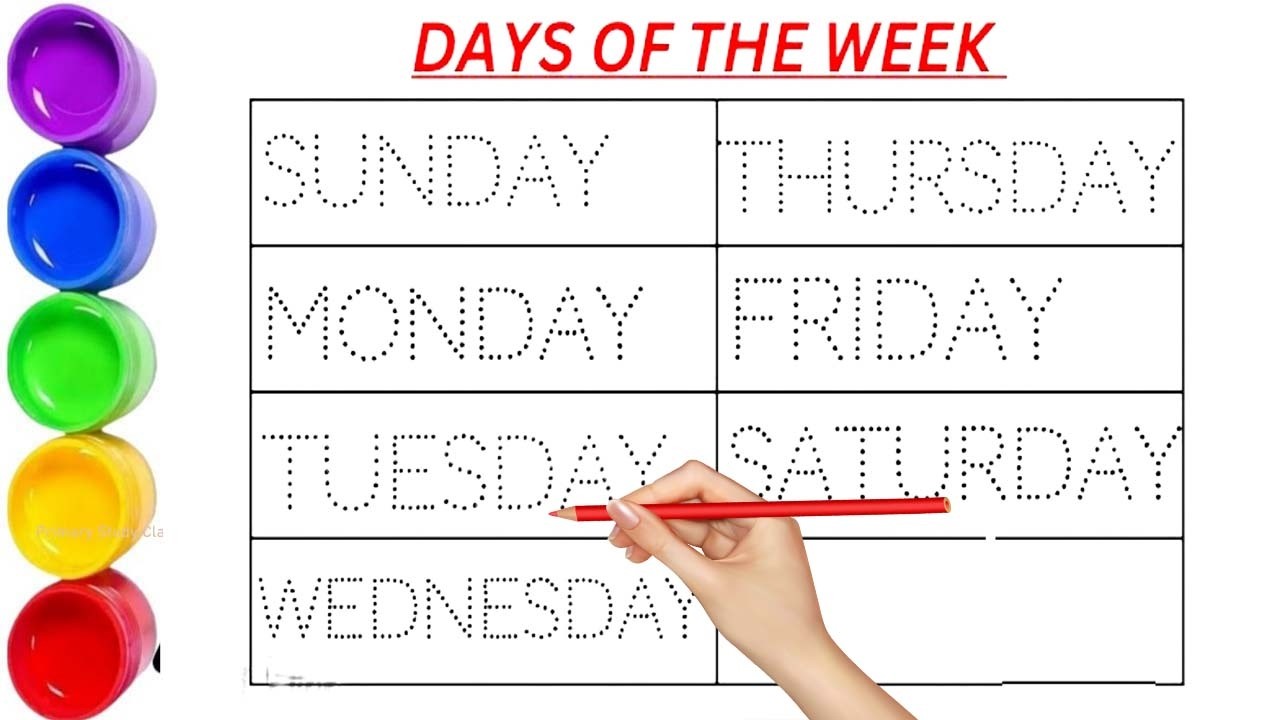 Days of the week || सप्ताह के दिन || Sunday Monday Tuesday Wednesday Thursday Friday Saturday #week