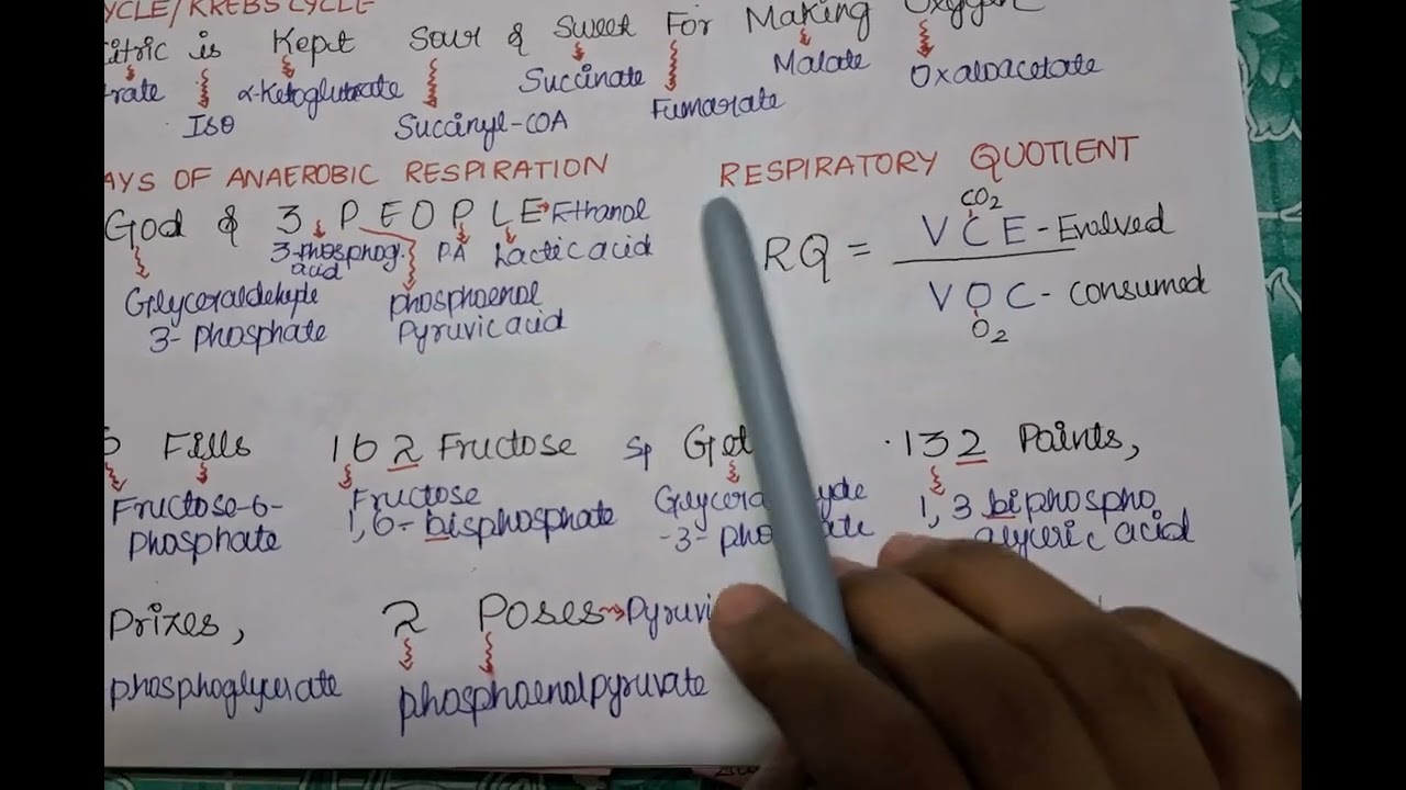 Short tricks for Respiration in Plants  NEET Class 11 #neettricks #neetshorttricks #neet #mnemonics