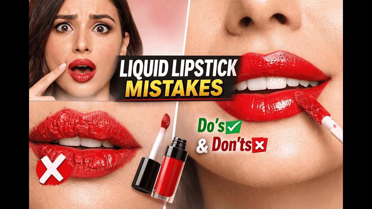 Liquid Lipstick Mistakes You MUST Avoid 💄 | Do’s & Don’ts|#makeup |#liquidlipstick |#softglamlook
