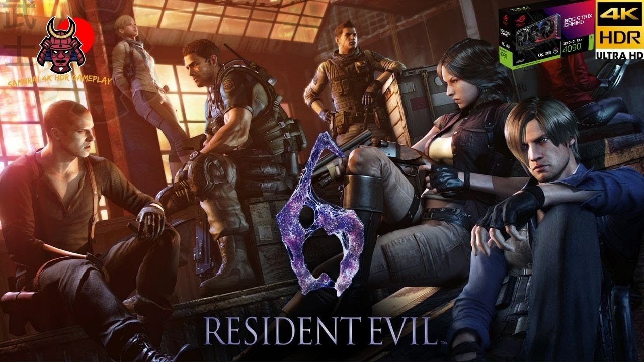 Resident Evil 6 Gameplay 4k Hdr Ultra hd 120 Fps | Pc Rtx 4090 Realistic Game Graphics